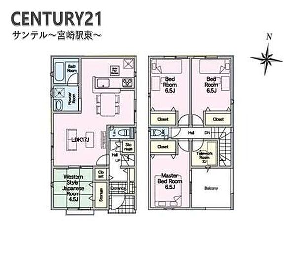 4LDKで余裕のある間取りです♪豊富な収納スペースを完備。衣類もすっきり収納でき、家族全員が快適に過ごせる空間です！とても使いやすい間取りとなっております！