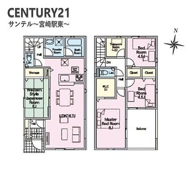 4LDKで余裕のある間取りです♪豊富な収納スペースを完備。衣類もすっきり収納でき、家族全員が快適に過ごせる空間です！とても使いやすい間取りとなっております！