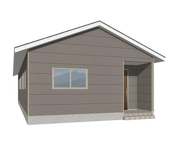 2号棟の外観パース(完成予想図)になります!シンプルで落ち着きのある外壁カラーです♪