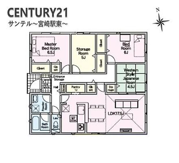 4号棟です！人気の平屋建て！豊富な収納スペースを完備。便利な家事室、さらに水回りを集中させた毎日の生活を楽にする、使い勝手の良い間取りとなっております♪