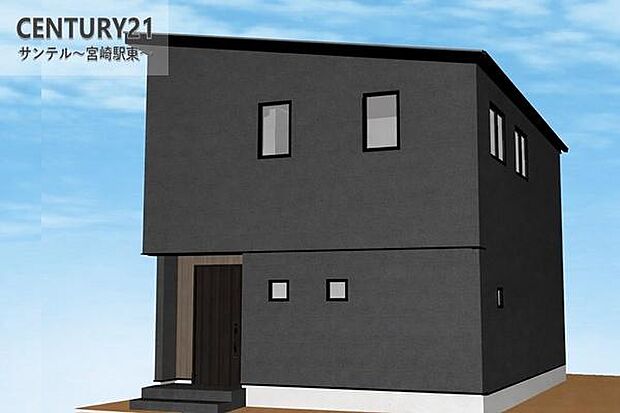 Ａ号棟の建物外観です！シンプルでかっこよさのある外壁カラーです♪