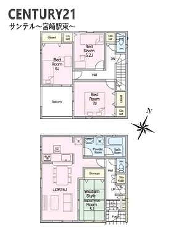 1号棟です♪4LDKの間取りです。各居室に収納スペースを完備しておりますので衣類もすっきり収納でき、家族全員が快適に過ごせる間取りとなっております♪