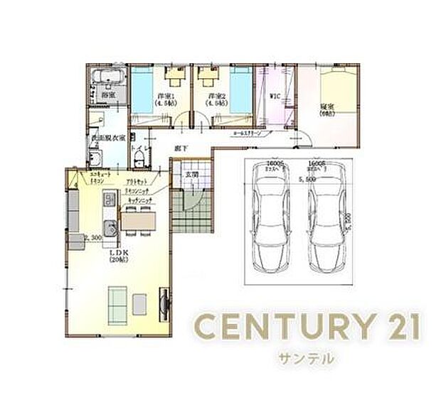 3LDKの間取り。豊富な収納スペースを完備。衣類もすっきり収納でき、家族全員が快適に過ごせる空間です！