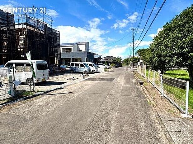 前面道路の写真です。