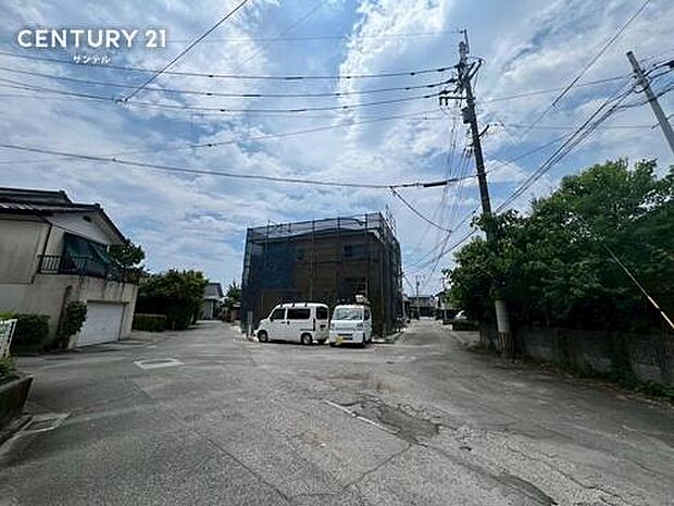 前面道路の写真です。