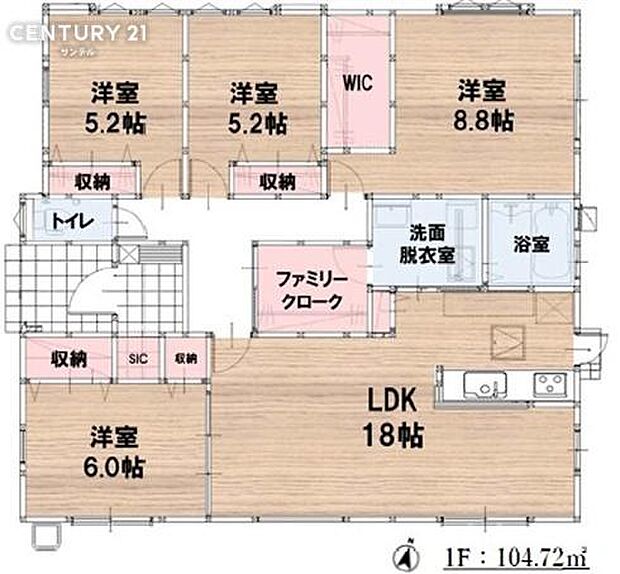 収納も充実の4LDKです。
