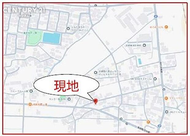 現地案内図です。
