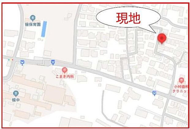 現地案内図です。