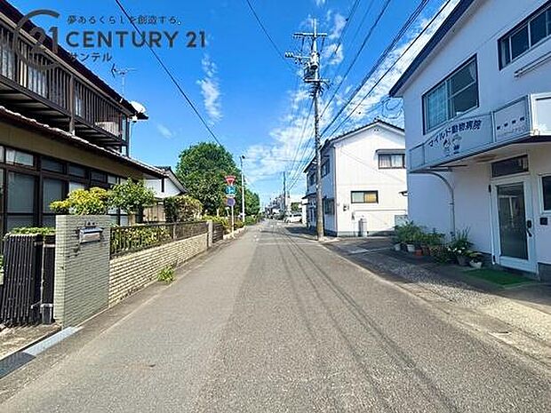 前面道路の写真です。
