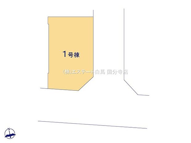 6.5mと6mにはさまれた開放感のある角地。陽当たりを最大限確保できる南東向きであることもプラスポイント