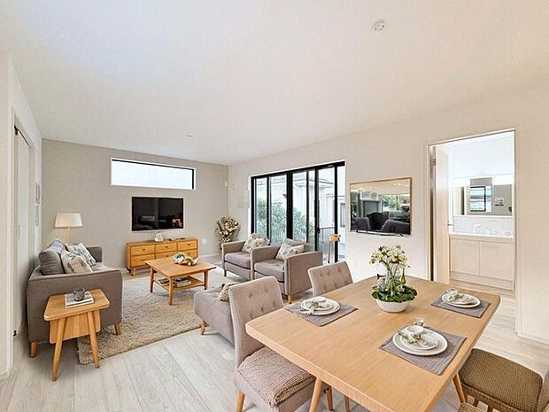 本画像はCGで作成しており、実際に現地に家具は置かれておりません。また、価格に家具は含まれておりません。