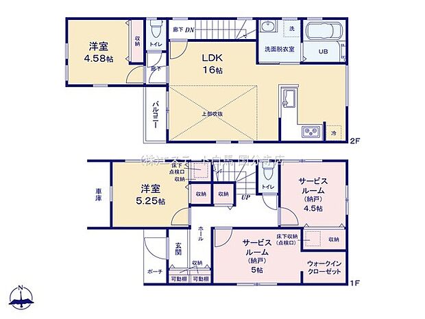 使いやすい2階リビングの間取り