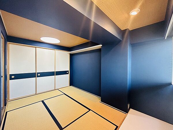 和室がある間取り。畳の香りとともにどこか落ち着く空間です。