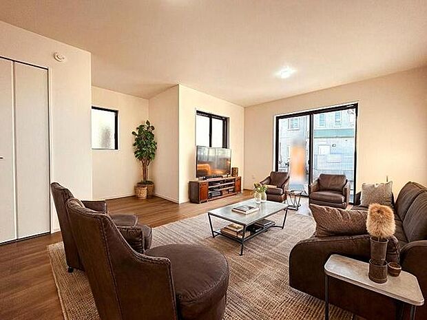 本画像はCGで作成しており、実際に現地に家具は置かれておりません。また、価格に家具は含まれておりません。 