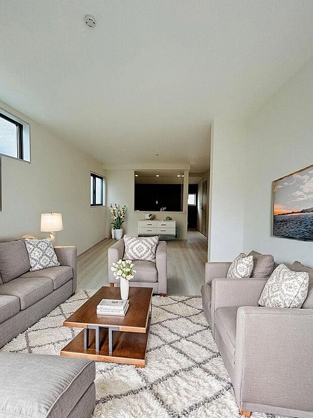 本画像はCGで作成しており、実際に現地に家具は置かれておりません。また、価格に家具は含まれておりません。 