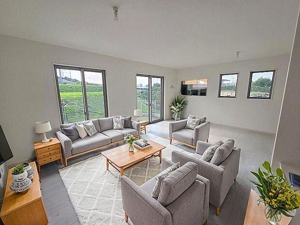 本画像はCGで作成しており、実際に現地に家具は置かれておりません。また、価格に家具は含まれておりません。 