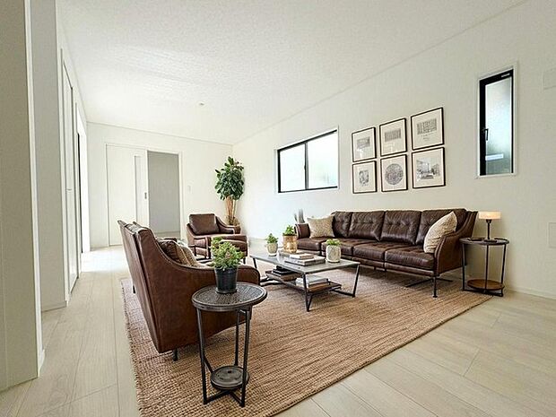 本画像はCGで作成しており、実際に現地に家具は置かれておりません。また、価格に家具は含まれておりません。 