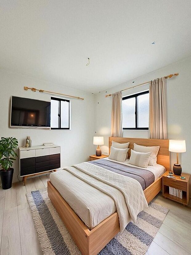 本画像はCGで作成しており、実際に現地に家具は置かれておりません。また、価格に家具は含まれておりません。 