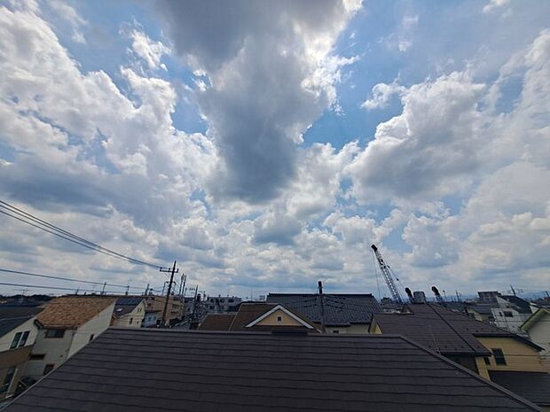 お家からの眺望です。開放感のある眺め。