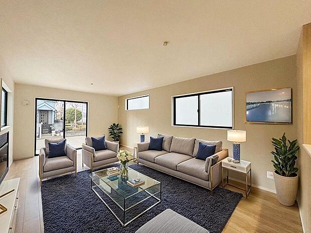 本画像はCGで作成しており、実際に現地に家具は置かれておりません。また、価格に家具は含まれておりません。 