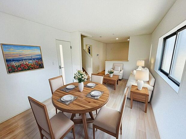 本画像はCGで作成しており、実際に現地に家具は置かれておりません。また、価格に家具は含まれておりません。 