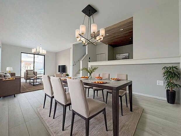 本画像はCGで作成しており、実際に現地に家具は置かれておりません。また、価格に家具は含まれておりません。