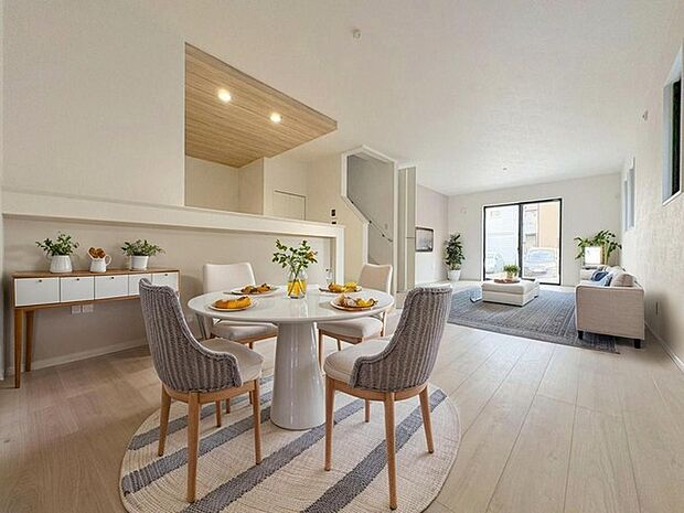 本画像はCGで作成しており、実際に現地に家具は置かれておりません。また、価格に家具は含まれておりません。 