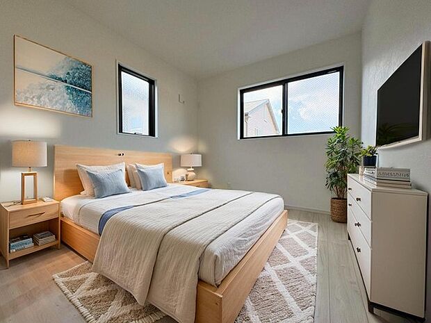 本画像はCGで作成しており、実際に現地に家具は置かれておりません。また、価格に家具は含まれておりません。 