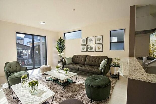 本画像はCGで作成しており、実際に現地に家具は置かれておりません。また、価格に家具は含まれておりません。 