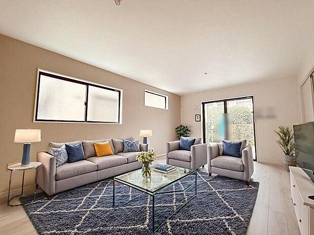 本画像はCGで作成しており、実際に現地に家具は置かれておりません。また、価格に家具は含まれておりません。 