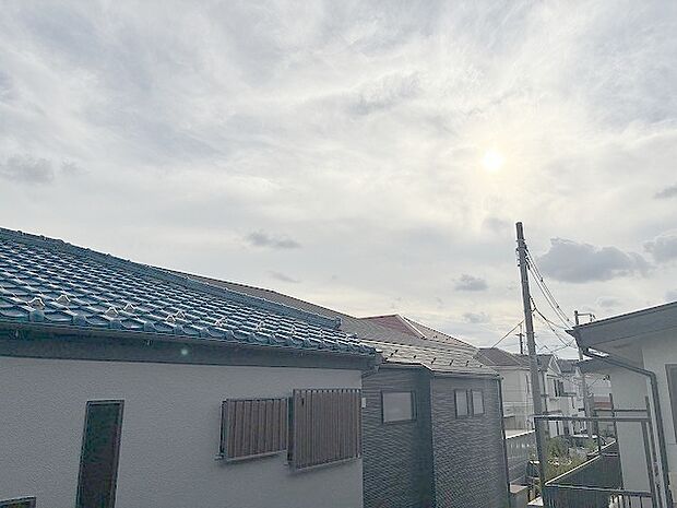 お家からの眺望です。開放感のある眺め。 