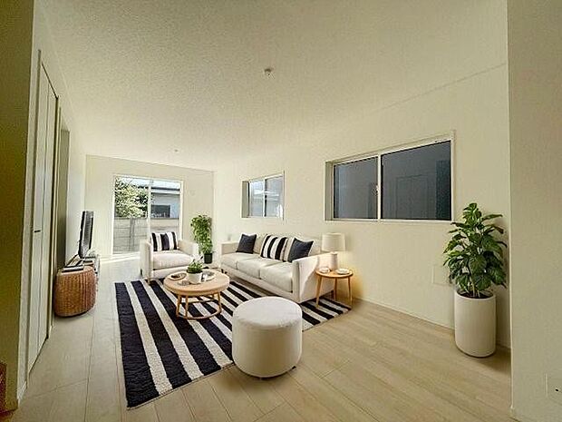 本画像はCGで作成しており、実際に現地に家具は置かれておりません。また、価格に家具は含まれておりません。 