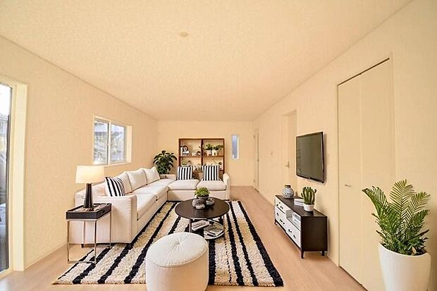 本画像はCGで作成しており、実際に現地に家具は置かれておりません。また、価格に家具は含まれておりません。 