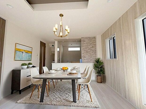 本画像はCGで作成しており、実際に現地に家具は置かれておりません。また、価格に家具は含まれておりません。