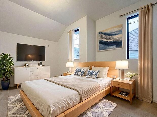 本画像はCGで作成しており、実際に現地に家具は置かれておりません。また、価格に家具は含まれておりません。 