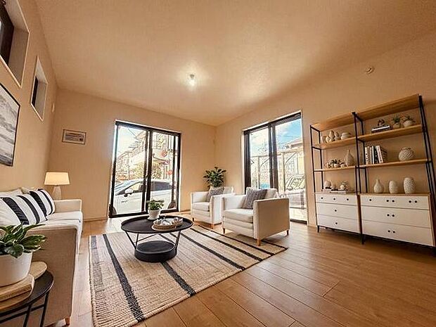 本画像はCGで作成しており、実際に現地に家具は置かれておりません。また、価格に家具は含まれておりません。