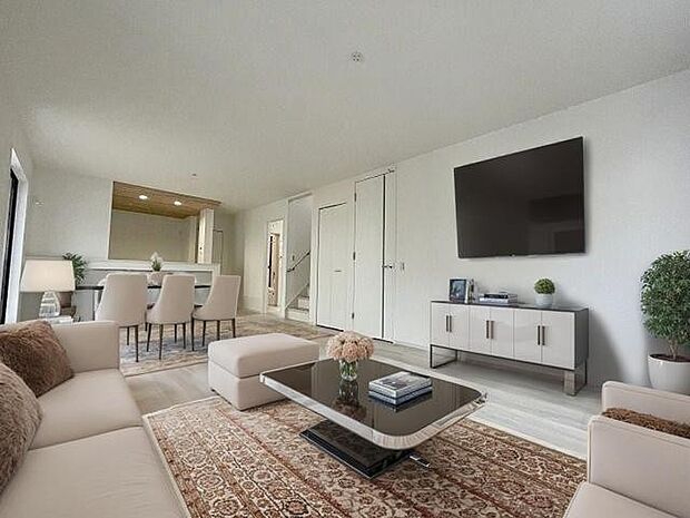 本画像はCGで作成しており、実際に現地に家具は置かれておりません。また、価格に家具は含まれておりません。 