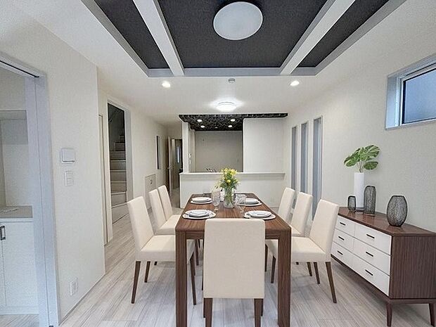 本画像はCGで作成しており、実際に現地に家具は置かれておりません。また、価格に家具は含まれておりません。 