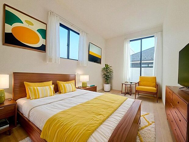 本画像はCGで作成しており、実際に現地に家具は置かれておりません。また、価格に家具は含まれておりません。 