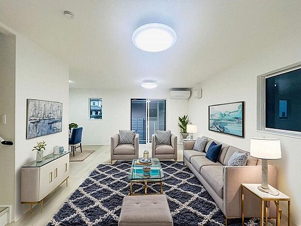 本画像はCGで作成しており、実際に現地に家具は置かれておりません。また、価格に家具は含まれておりません。 