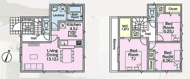 使いやすい3LDKの間取りです。