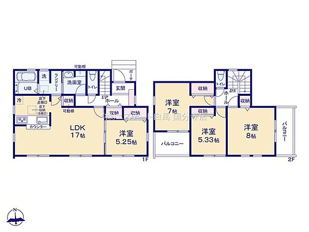 ゆったりとした4LDKの間取り