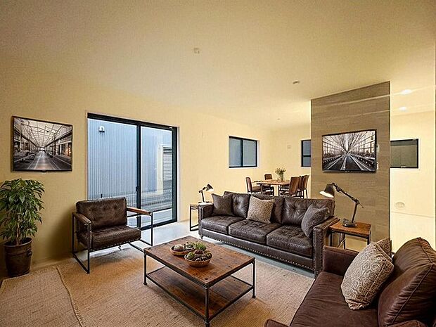 本画像はCGで作成しており、実際に現地に家具は置かれておりません。また、価格に家具は含まれておりません。 