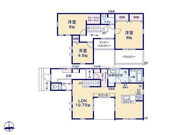 中庭のあるハイセンスな間取り設計