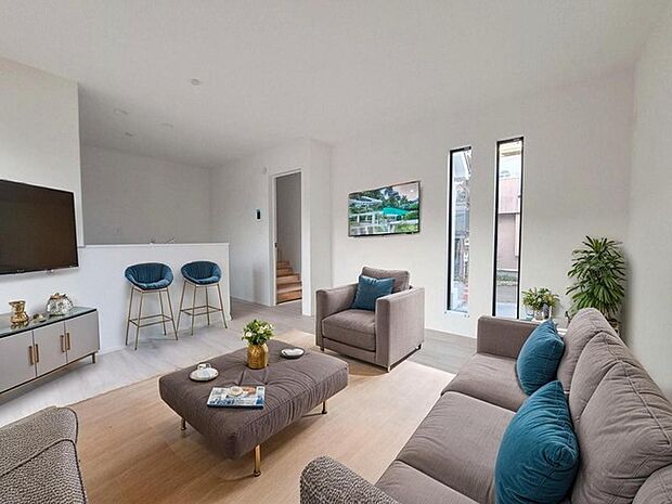 本画像はCGで作成しており、実際に現地に家具は置かれておりません。また、価格に家具は含まれておりません。 