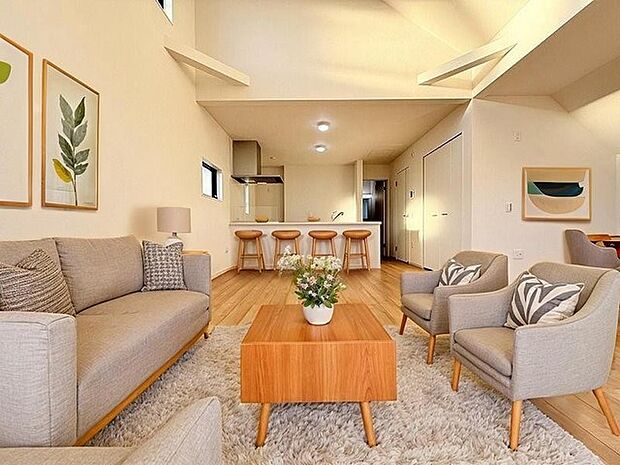 本画像はCGで作成しており、実際に現地に家具は置かれておりません。また、価格に家具は含まれておりません。 