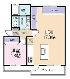間取図画像 1LDK