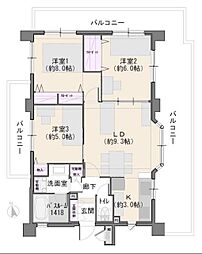 間取図画像 3LDK
