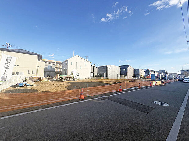 B号地、建物プラン作成及び土地のみの販売もご相談ください 平成新道から入ってすぐ、閑静な住宅地の分譲地