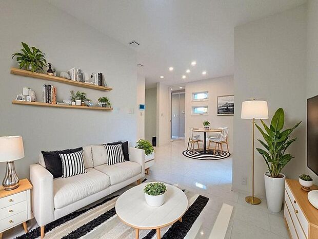 本画像はCGで作成しており、実際に現地に家具は置かれておりません。また、価格に家具は含まれておりません。 